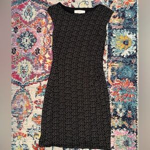 LOFT Black and Multicolor Patterned Fabric